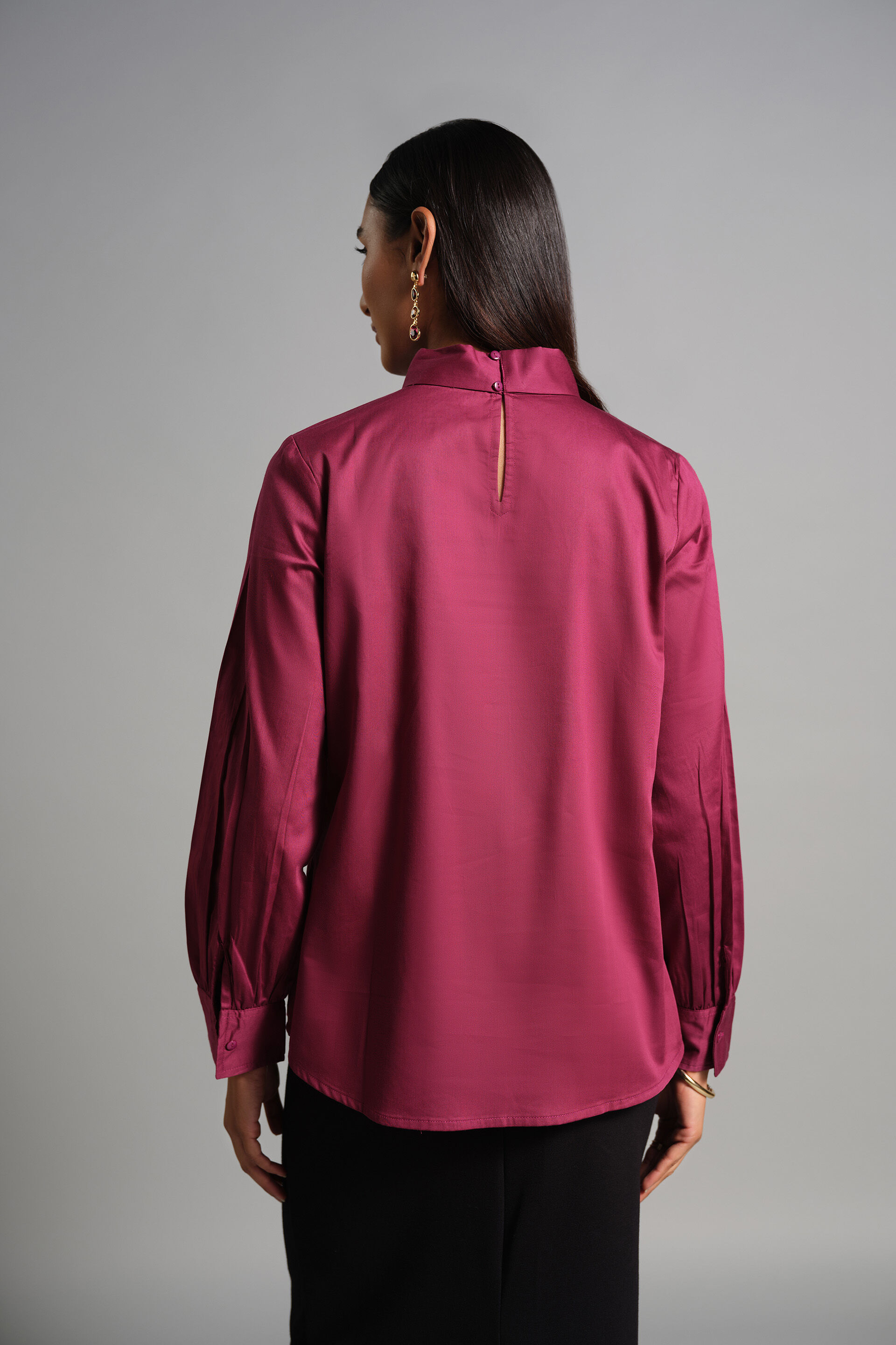 Aleida Magenta Top, Magenta, image 5